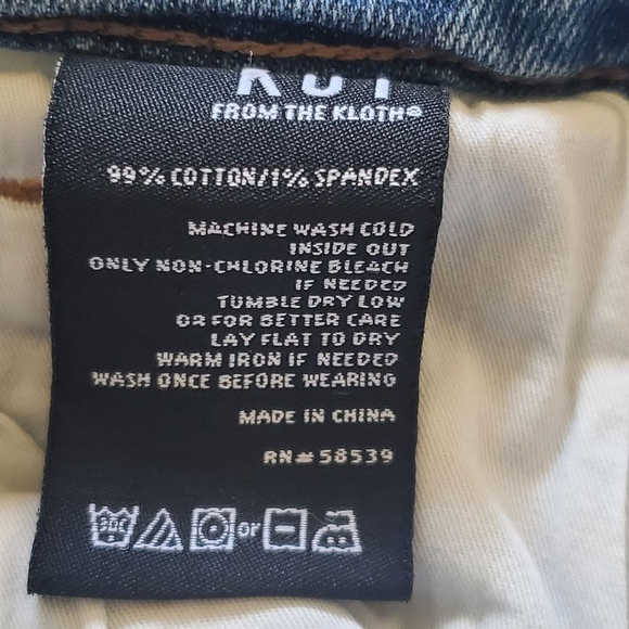 Kut From The Kloth | Cutt Off Jean Shorts Blue Light Wash Size 2 Denim Shorts - Picture 4 of 7